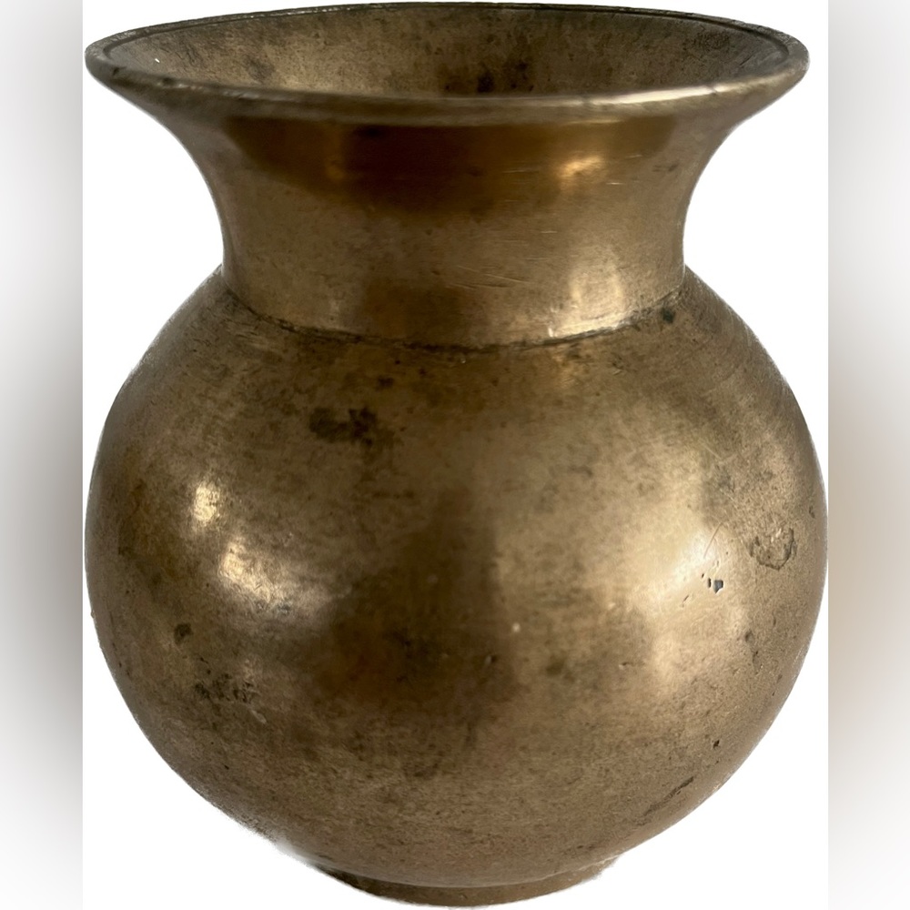 Vintage brass vase